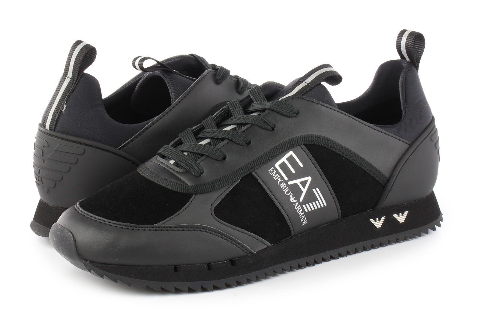 Leven van tofu Inschrijven EA7 Emporio Armani Sneakers - Suede - XK173-X027-BLK - Online shop for  sneakers, shoes and boots